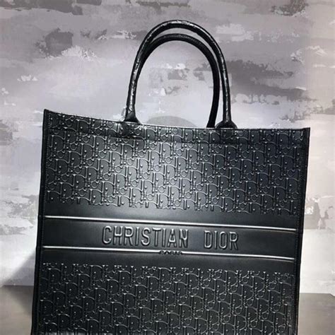 leather christian dior tote|original christian dior tote bag.